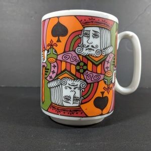 Vintage Holt-Howard Playing Cards Mug